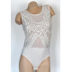 Body brodé en résille Femme