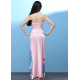 Robe sirène de soirée rose nacré
