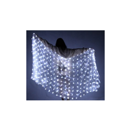 Voile lumineux de danse orientale blanc