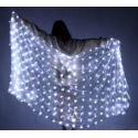 Voile lumineux de danse orientale blanc en soie