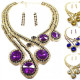 Parure Bollywood doré et strass
