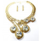 Parure Bollywood doré et strass