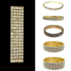 Bracelet strass doré