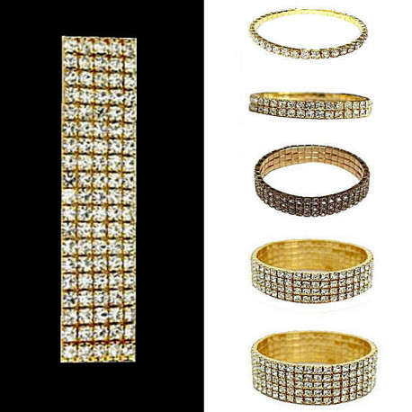 Bracelet strass doré