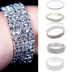 Bracelet strass argenté fantaisie