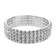 Bracelet strass argenté fantaisie