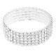 Bracelet strass argenté fantaisie