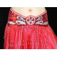 Ceinture satin rouge