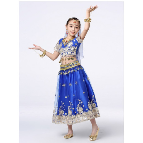 Tenue de danse Bollywood enfant luxe