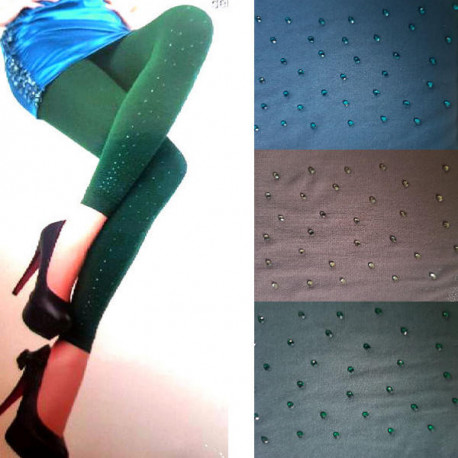 Legging femme uni strass