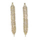 Boucles d'oreilles strass doré