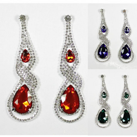 Boucles d'oreilles et collier vert peace and love