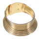 Collier large doré africain