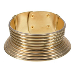 Collier large doré africain