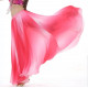 Jupe satin de danse orientale rose degradé
