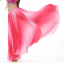 Jupe satin de danse orientale rose degradé