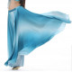 Jupe satin de danse orientale bleu dégradé