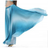 Jupe satin de danse orientale bleu dégradé