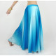 Jupe satin de danse orientale bleu dégradé