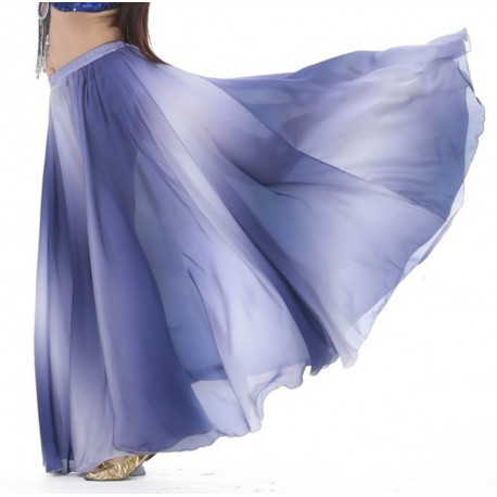 Jupe satin de danse orientale VIOLINE degradé