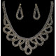 Parure de bijoux strass 