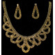 Parure de bijoux strass 