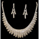 Parure strass dorée