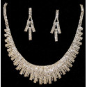 Parure strass dorée