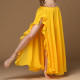 Jupe de danse orientale voilée fendue 