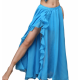 Jupe de danse orientale voilée fendue 