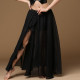 Jupe de danse orientale voilée fendue 