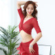 Top de danse cache coeur brillant