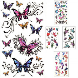 Tatouage autocollant papillon 