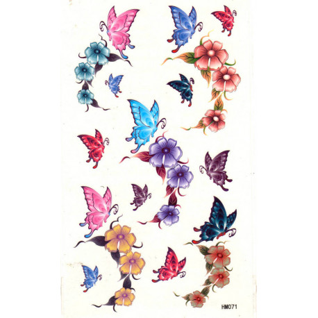 Tatouage autocollant papillon 