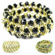 Bracelet fantaisie pierres et or