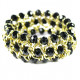 Bracelet fantaisie pierres et or