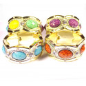 Bracelet fantaisie pierres strass élastique