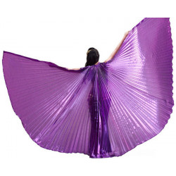 Ailes d'isis de danse orientale violet opaque
