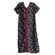 Djellaba fillette à manches courtes motif floral