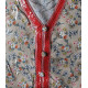 Djellaba fillette à manches courtes motif floral