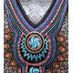 Djellaba femme manches courtes inspiration ethnique