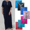 Djellaba à manches courtes femme collection été 