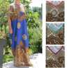 Djellaba femme ample imprimé ethnique chic