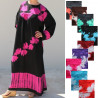 Djellaba femme décor tie dye et paillettes