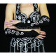 Gants de bras de danse orientale noir