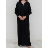 Djellaba Femme noire zippée strass