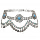 Ceinture métallique de danse orientale argent