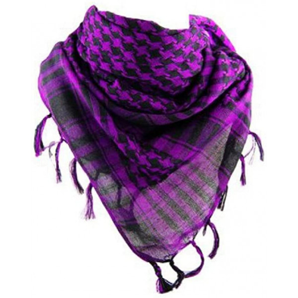 Foulard style palestinien avec franges - Keffieh - Chèche - Pashimina  (choix de couleur)