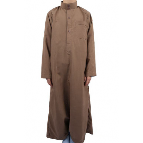 Djellaba garçon col mao droit couleur 