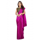 Sari indien Bollywood uni en satin